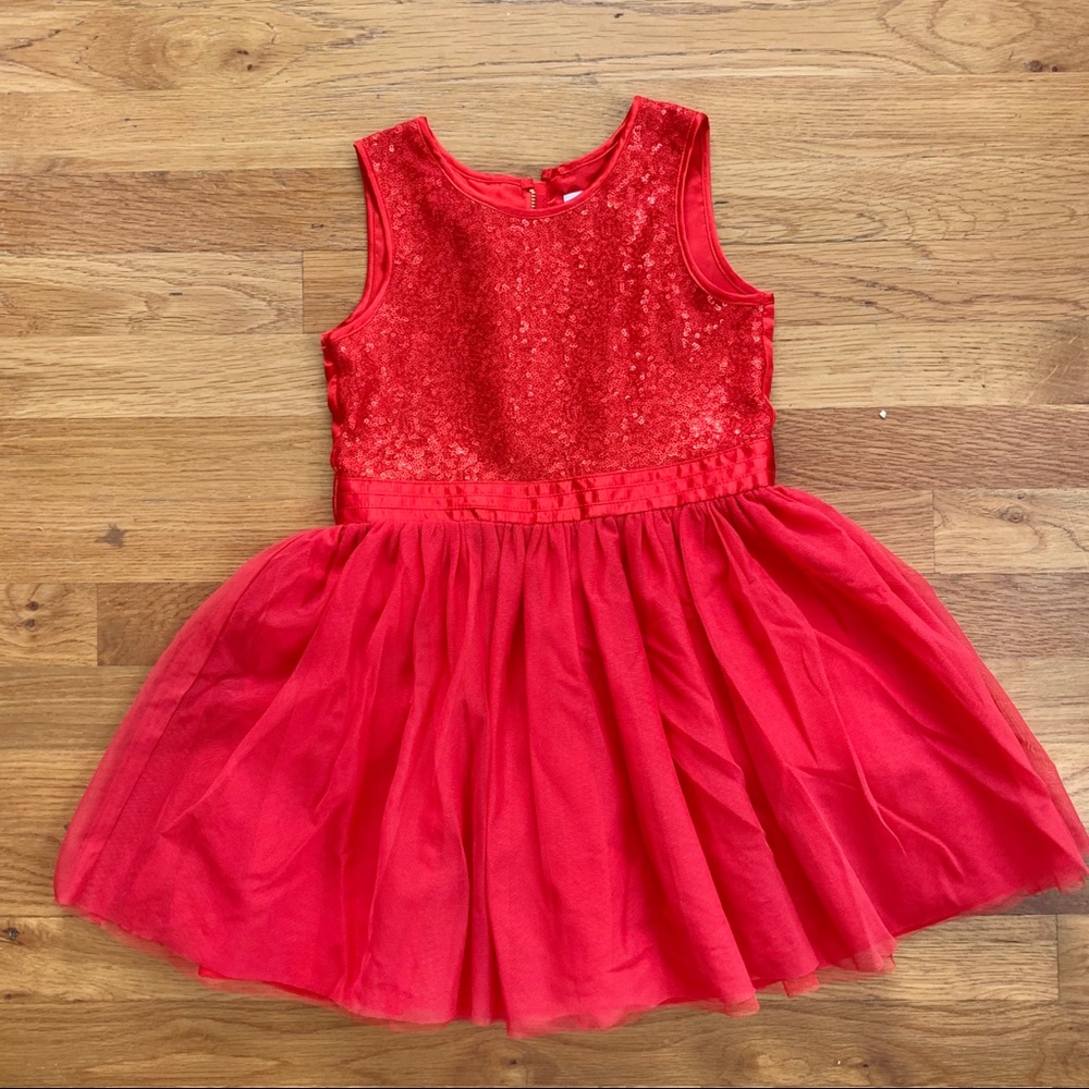 Cat & Jack red party dress - 5T